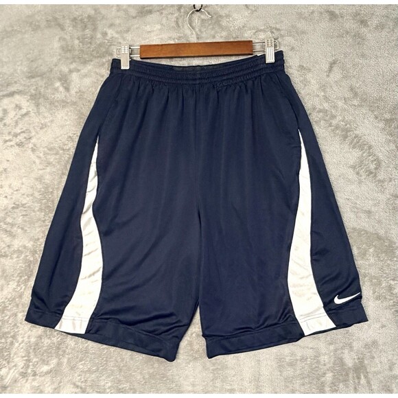 Nike Other - Nike Basketball Shorts Mens M Navy Blue Athletic Performance Training Swoosh